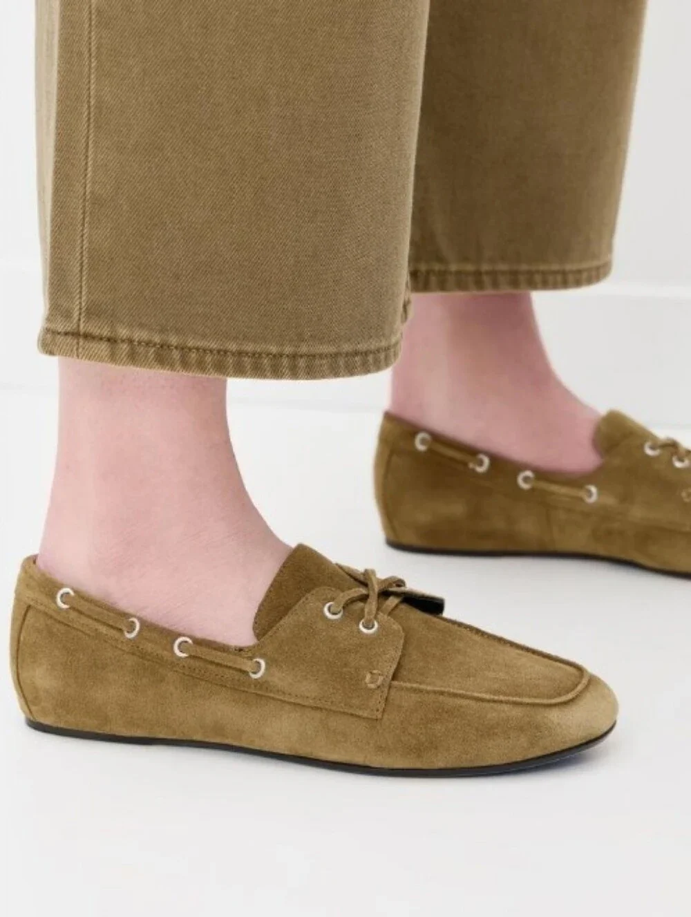 Vince Marin Women's Suede Slip On Boat Shoes Size 7